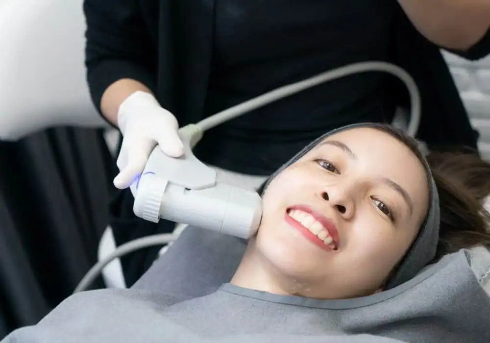 HIFU treatment Edmonton in progress