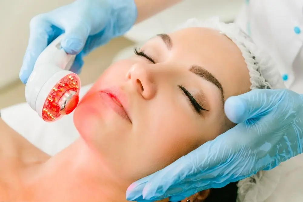 woman having non-surgical Morph8 treatment Edmonton