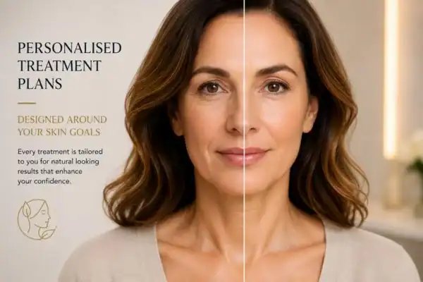 Before and after results of Collagen Lift Therapy Edmonton